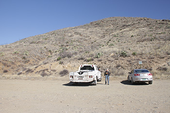Debby and truck